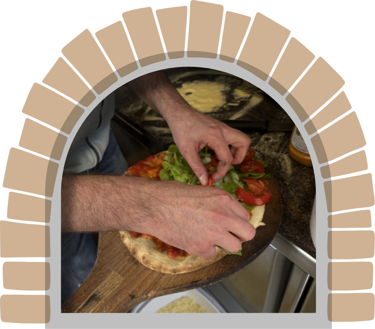 Pizza au four à bois
